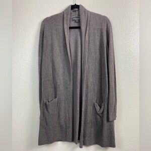 Barefoot Dreams Brown Sweater Cardigan Women’s Small Knit Fall Open Front Winter